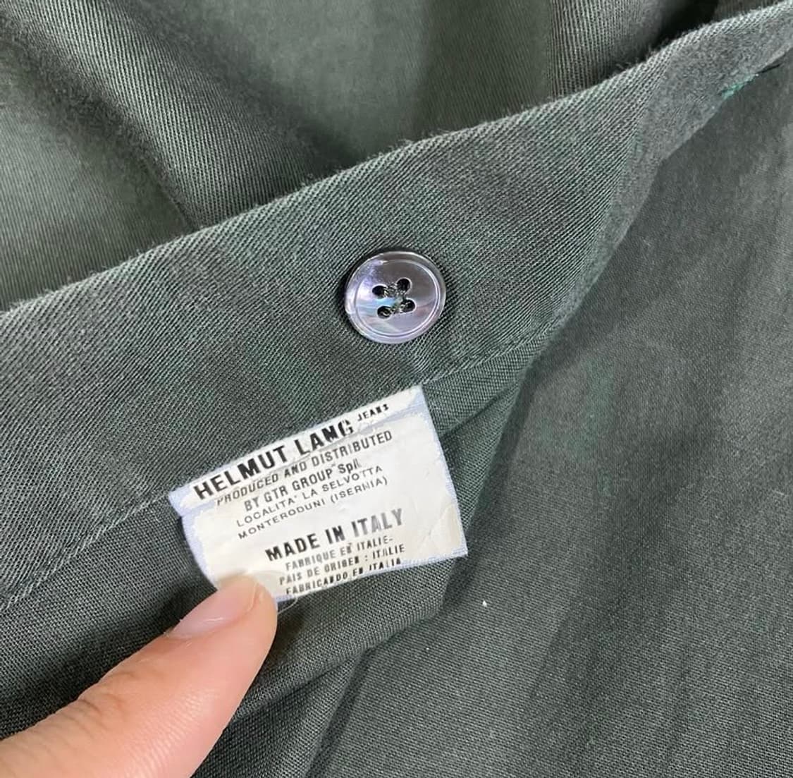 [48] 1998 헬무트랭 HL로고 밀리터리 셔츠 상품이미지5