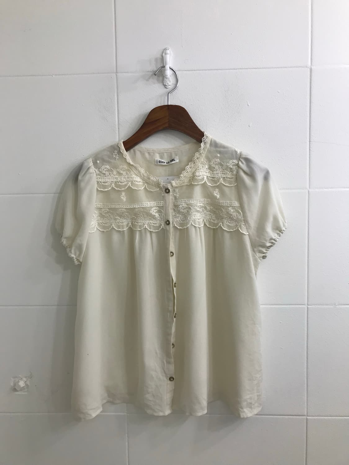빈티지 민트 아이보리 체크 모리걸 하구미 코디세트 상품이미지6