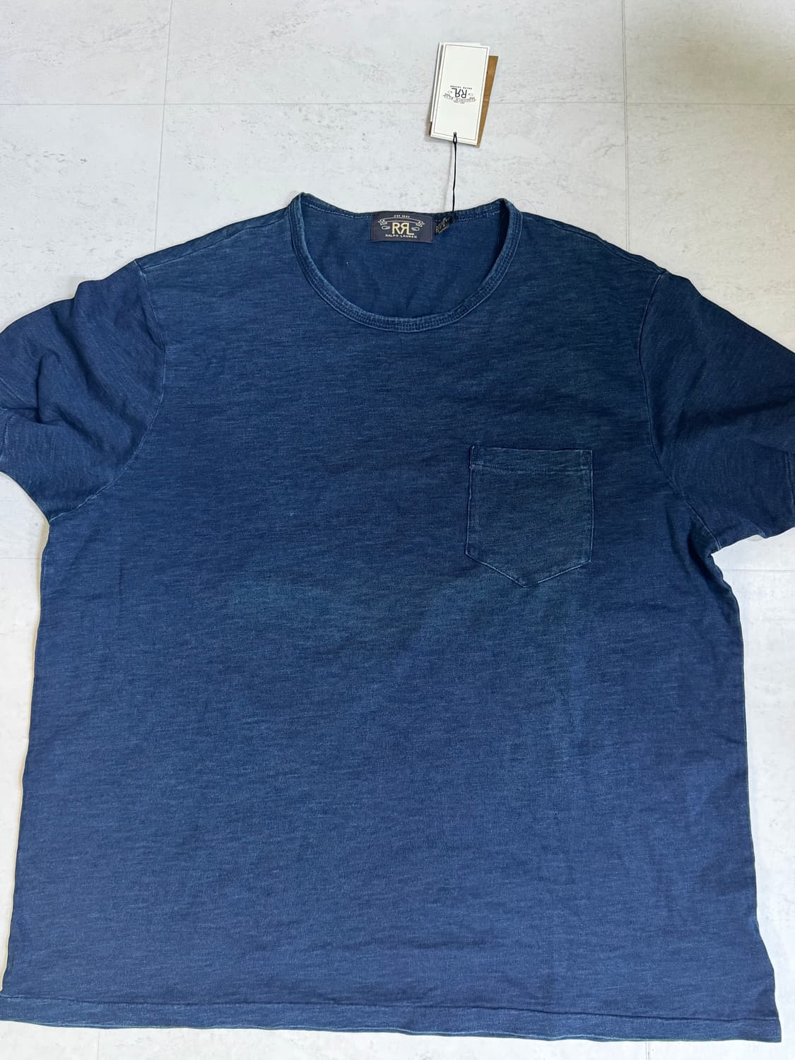 RRL 포켓 반팔 블루 xxl 상품이미지1
