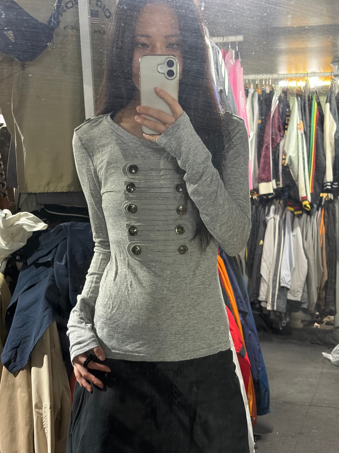 빈티지 나폴레옹 긴팔 티셔츠 롱슬리브 골지티 free 상품이미지1
