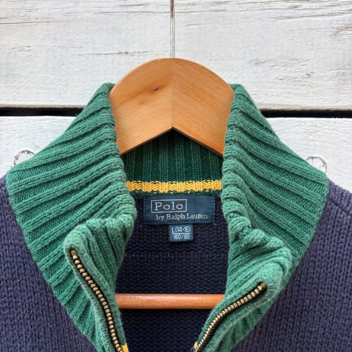 Polo 폴로 빅포니 니트 집업 상품이미지3