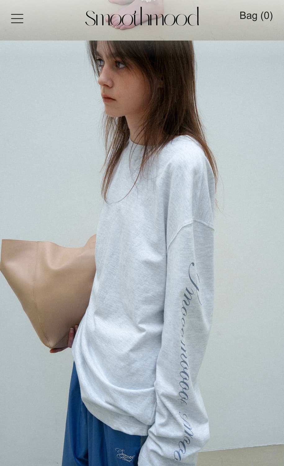 스무드무드 티셔츠 Smooo Italic Logo Tee 상품이미지1