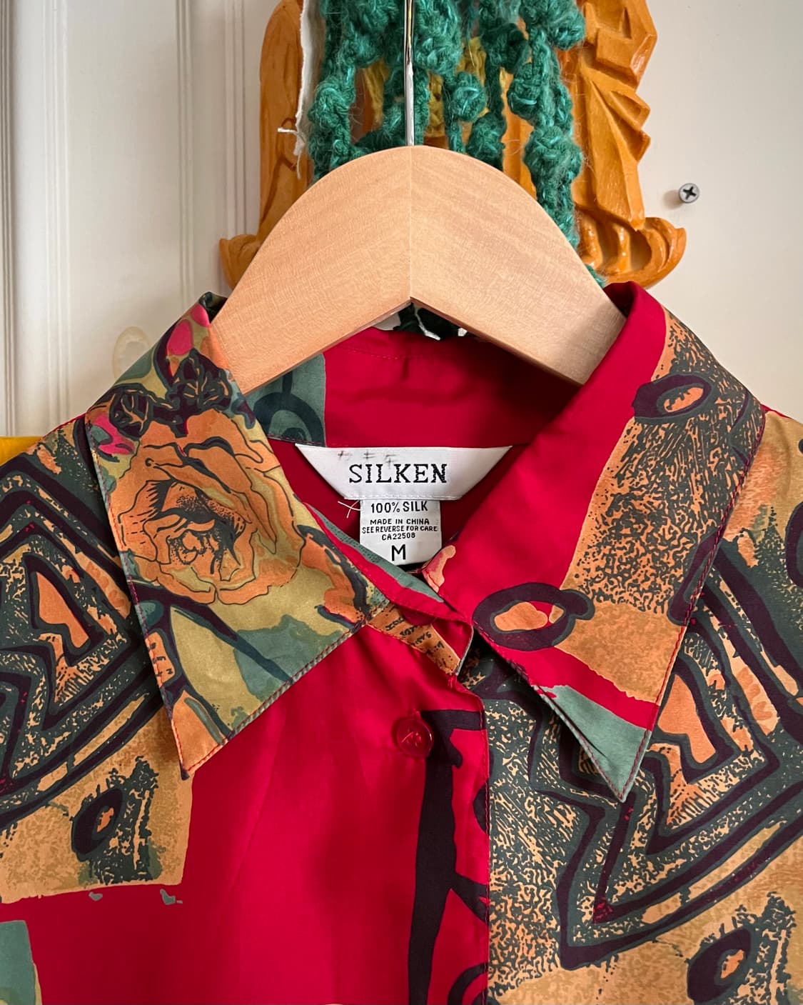 1980-90s Japanese Vintage Slik Shirt 상품이미지4