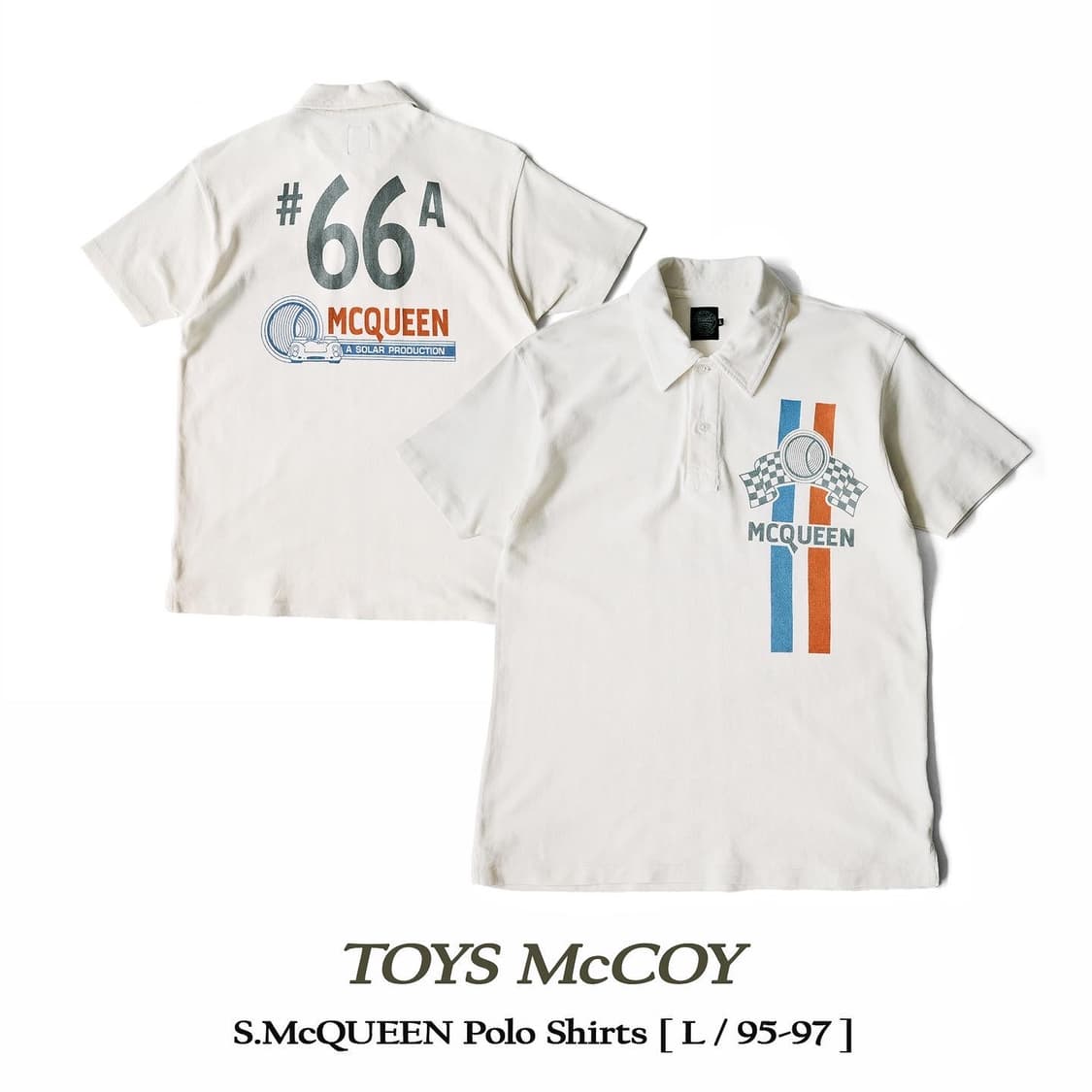 토이즈맥코이 스티븐맥퀸 #66A 폴로셔츠 L사이즈 상품이미지1