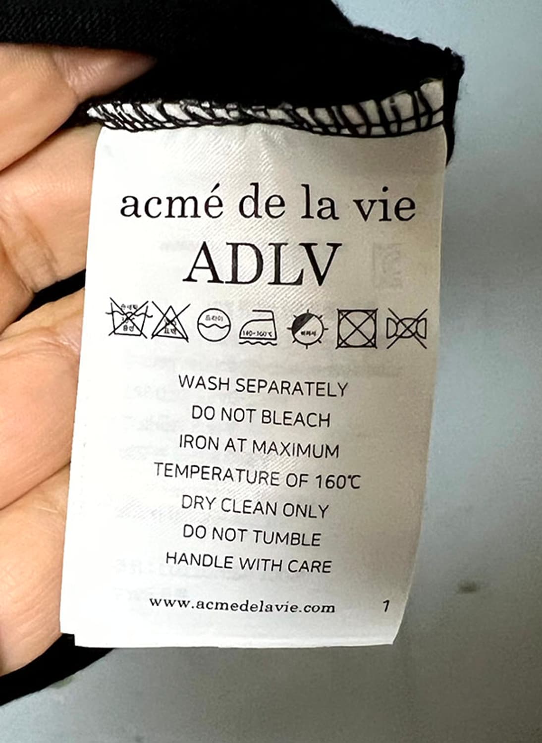 아크메드라비 남자 반팔티셔츠 블랙 오버핏 스트릿룩 2사이즈 XL 105 상품이미지5