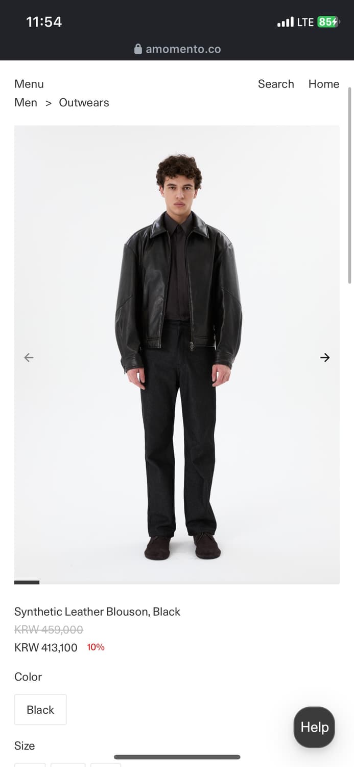 Amomento Synthetic Leather Blouson M 상품이미지1