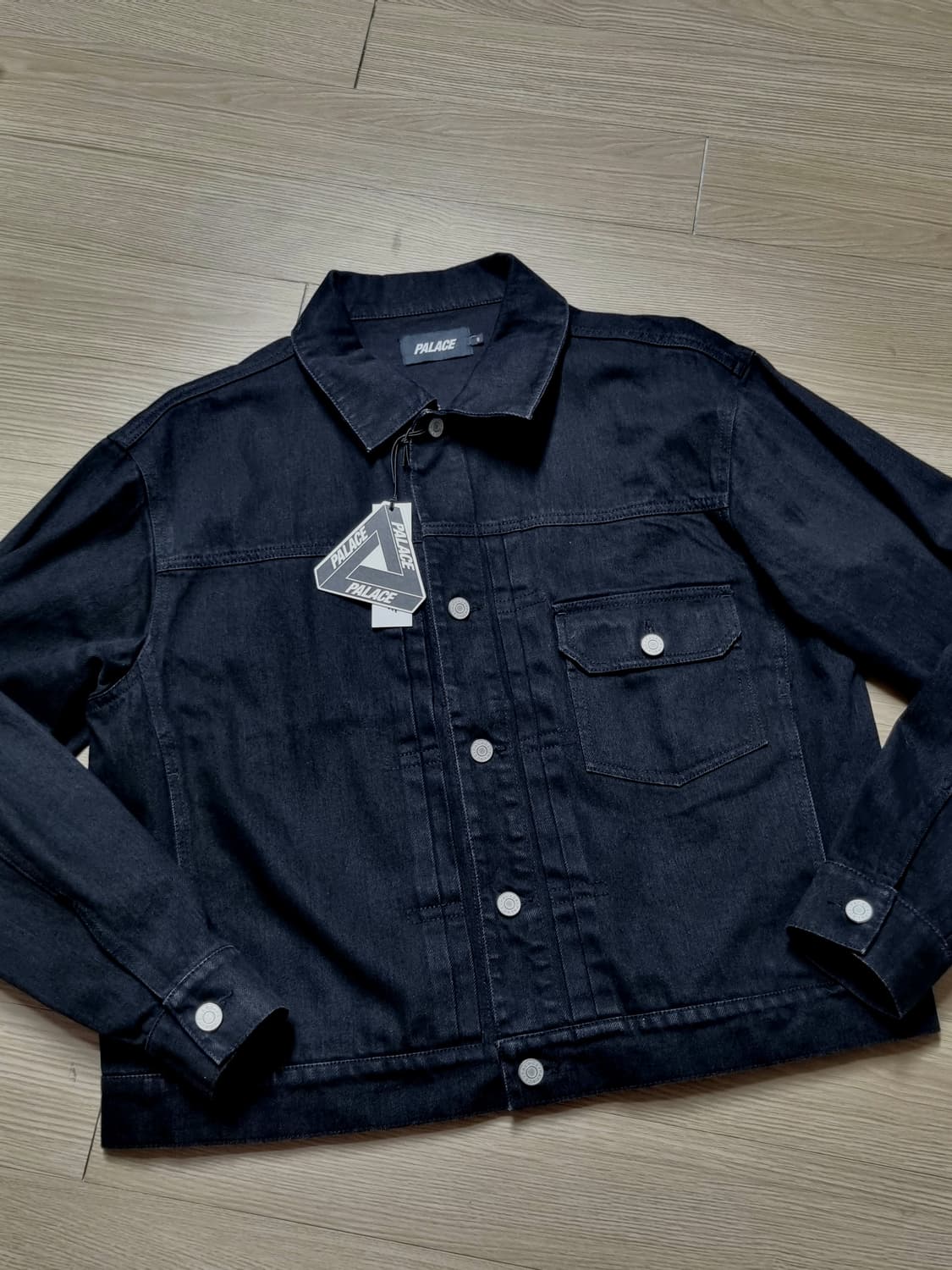 팔라스 검정 데님 자켓 상품이미지1