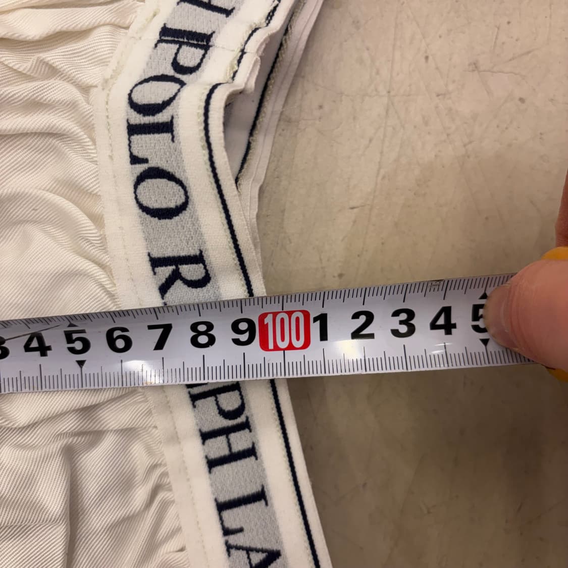 폴로 밴딩 카고 화이트 팬츠 상품이미지4