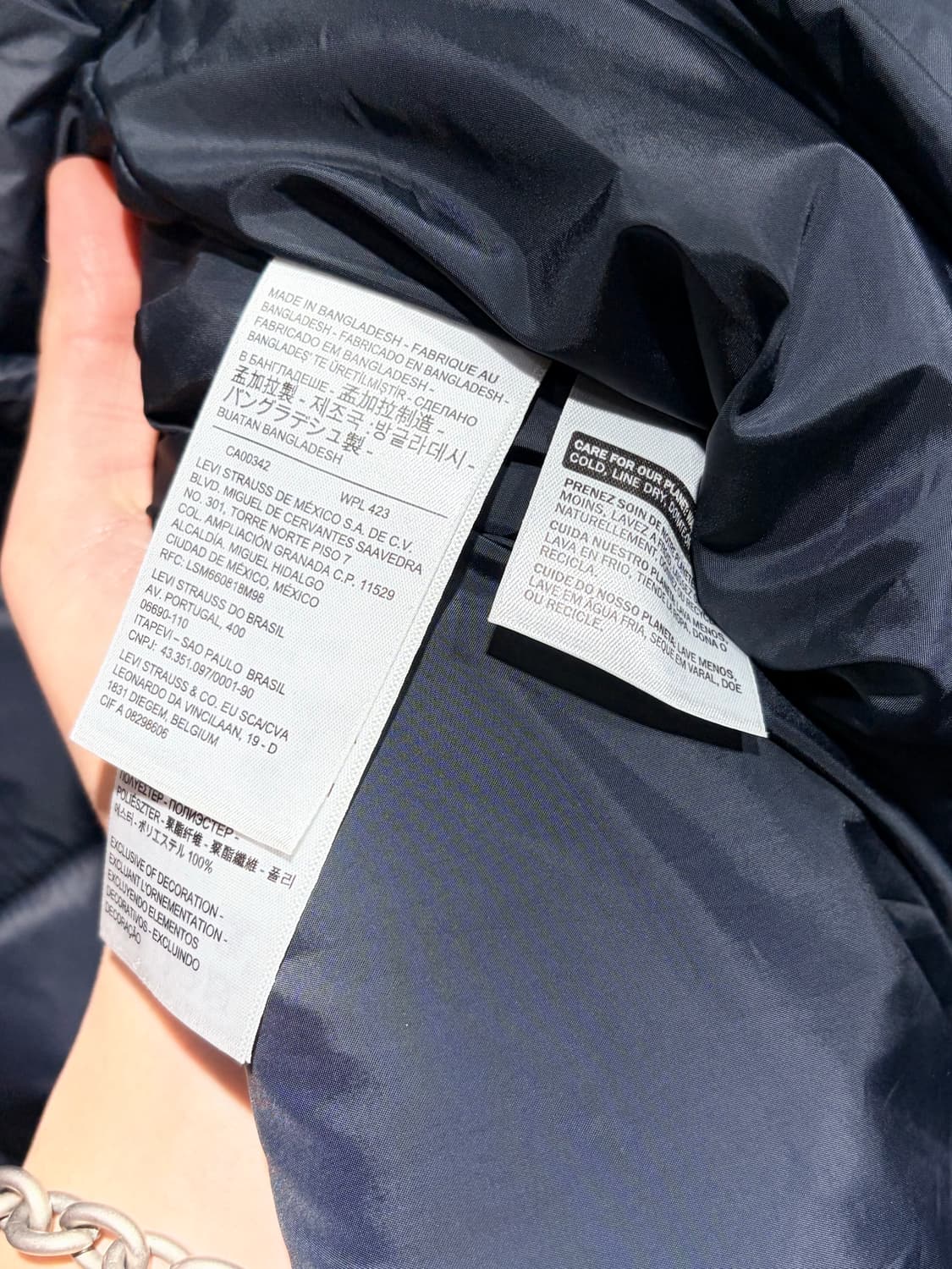 M Levi's 리바이스 스몰패치 로고 퍼포먼스 패딩 상품이미지7