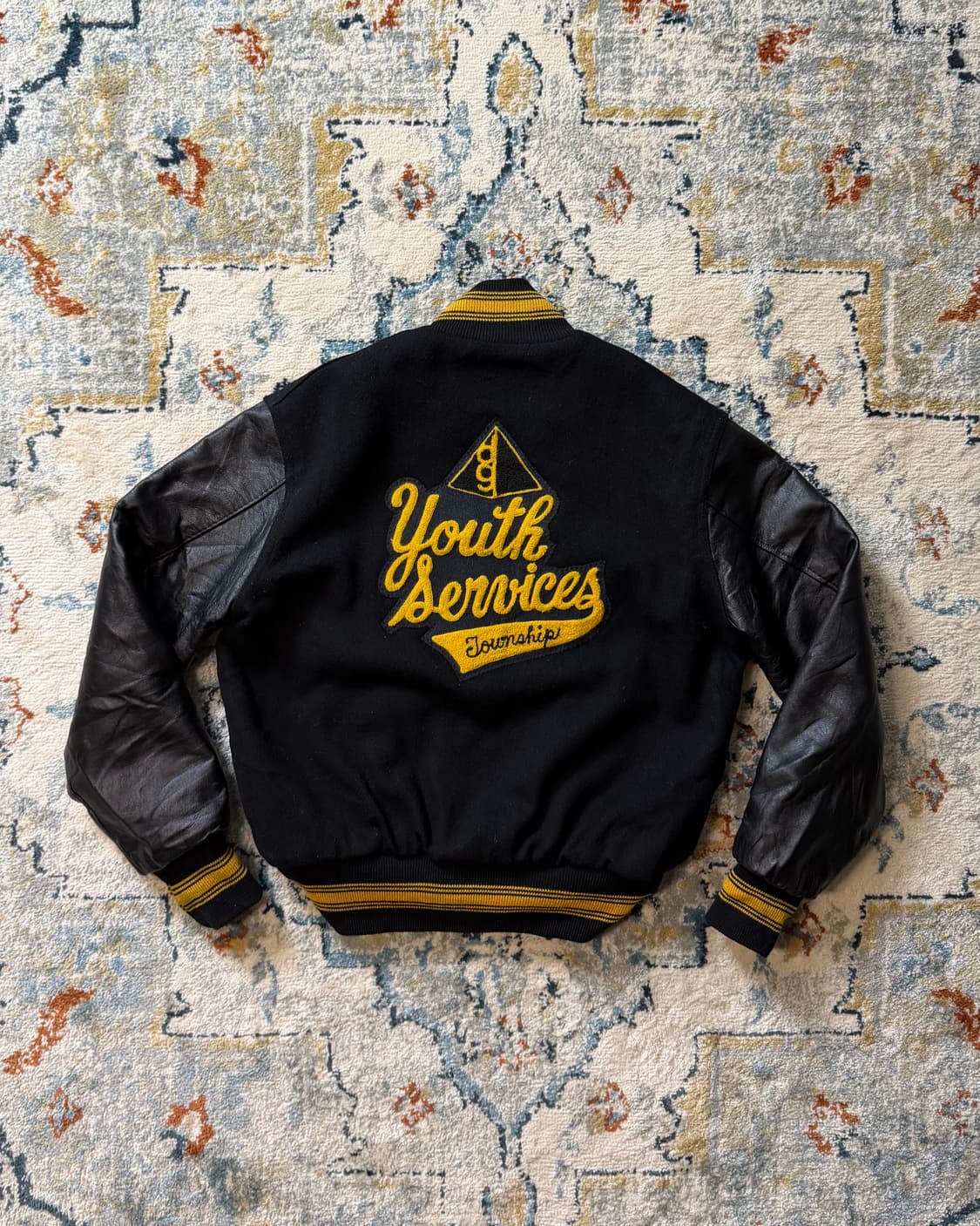 USA MADE 할로웨이 레더암 바시티자켓 상품이미지2