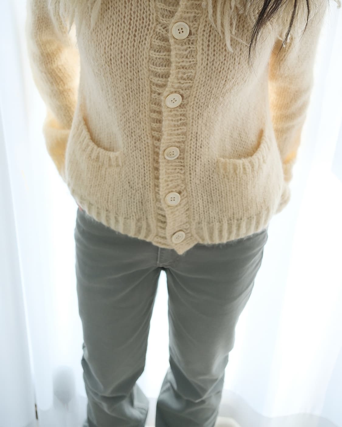 2005 Yarn fringe cardigan 상품이미지5