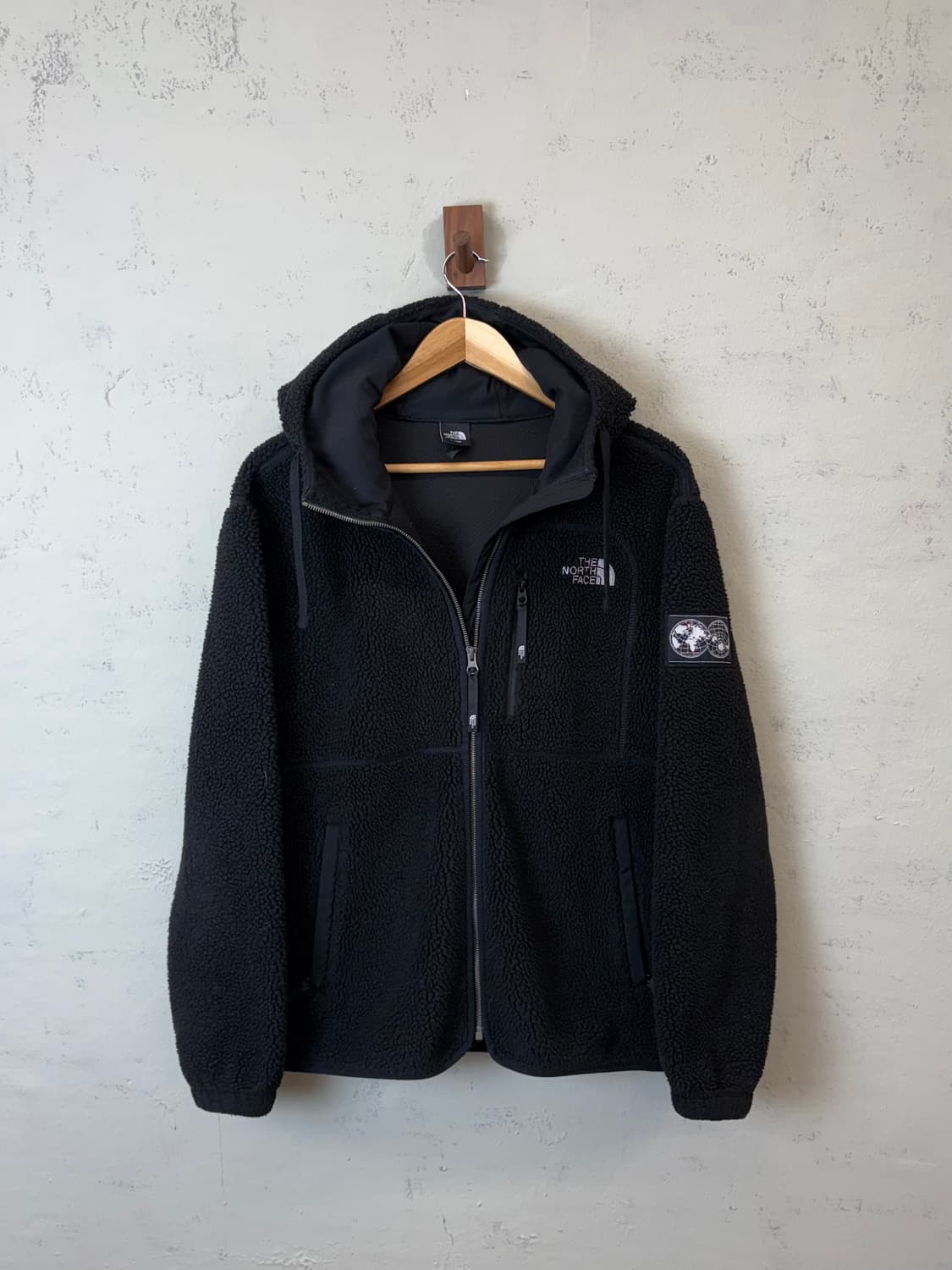 노스페이스 화이트라벨 스노우 플리스 자켓 블랙 상품이미지1