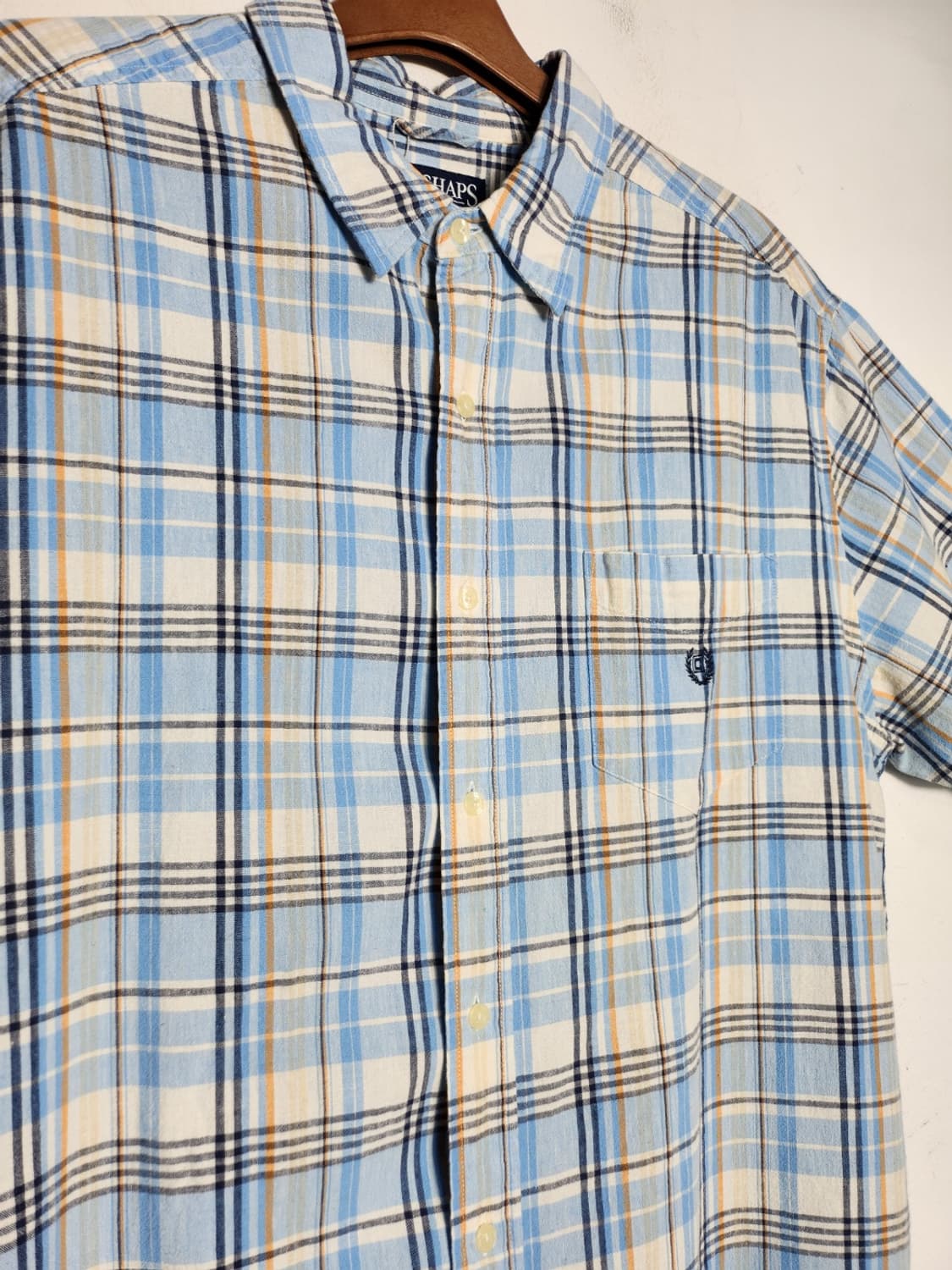 CHAPS 챕스 체크 반팔 셔츠 상품이미지2