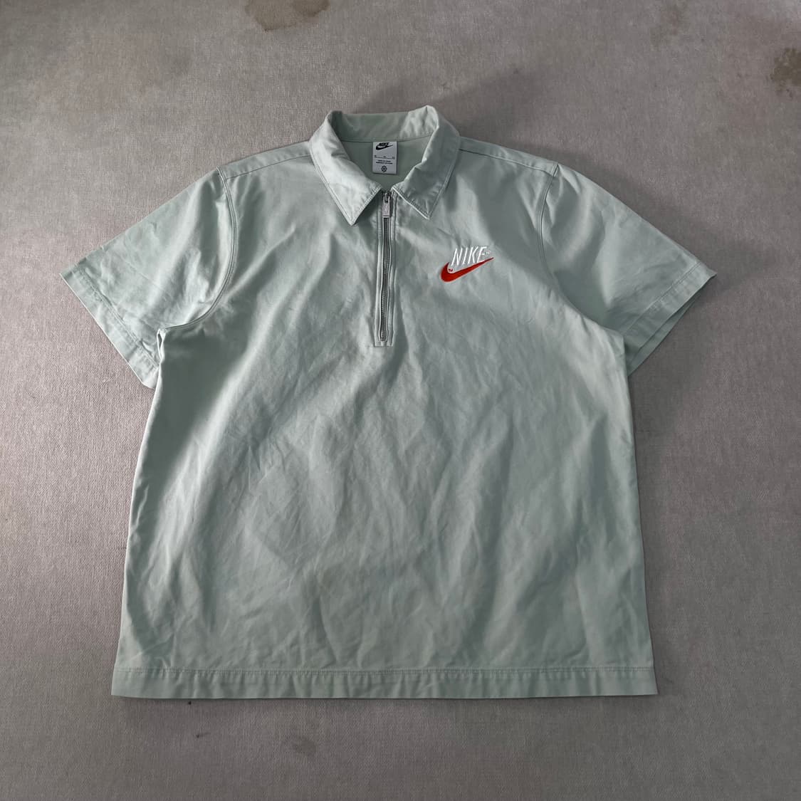 105 나이키 코튼 반집업 반팔 셔츠 상품이미지1