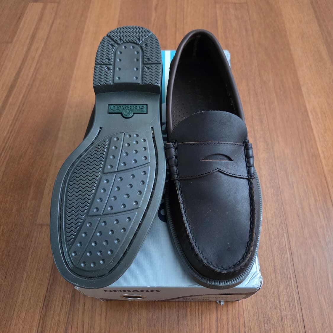 세바고 왁스레더 러버솔 페니로퍼 US9사이즈 상품이미지2