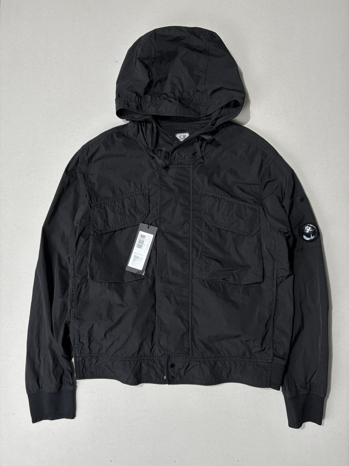 CP컴퍼니 크롬R 후드 렌즈 바람막이 자켓 블랙 L사이즈 상품이미지1