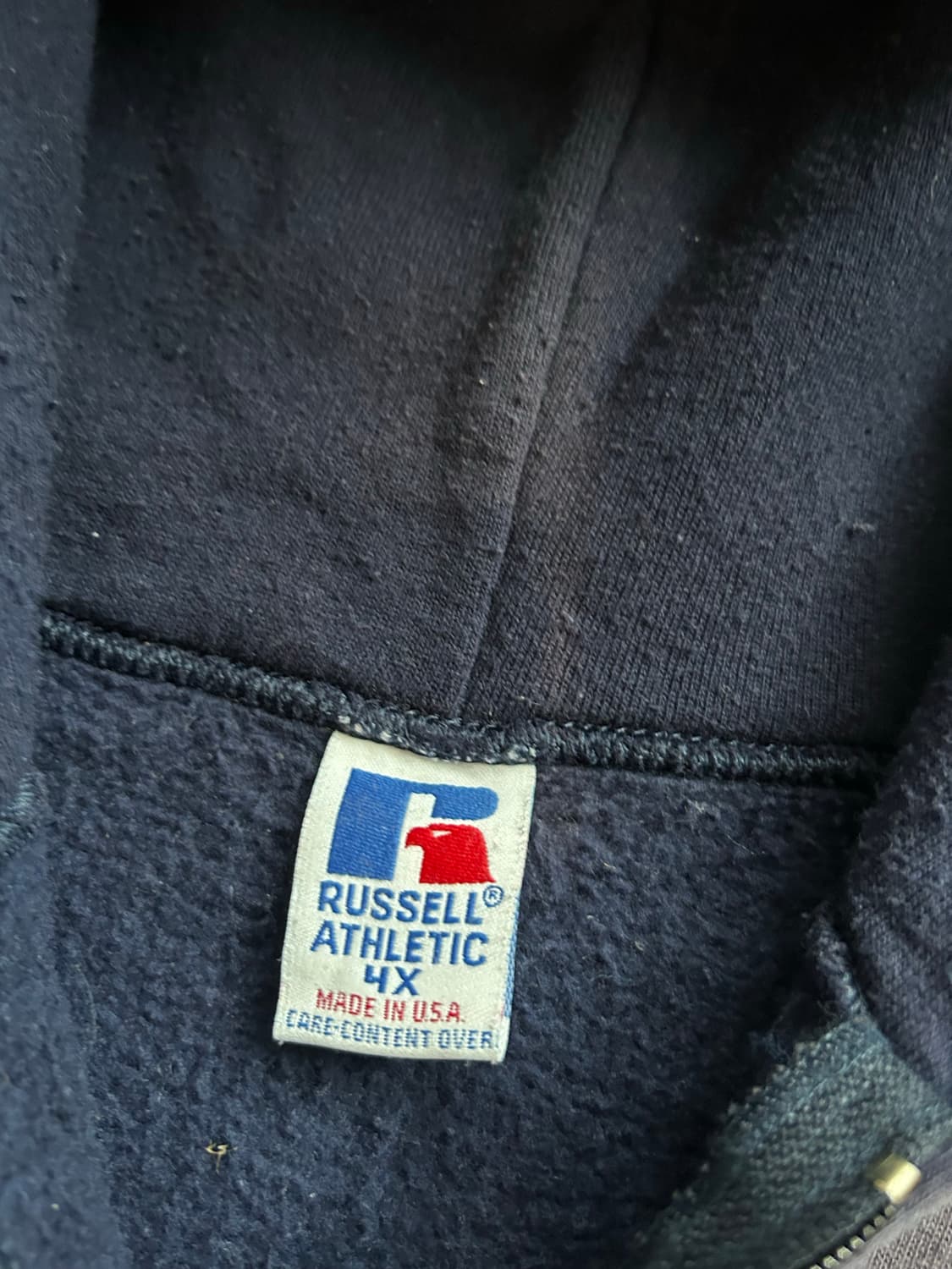 90‘s USA 러셀 썬페이드 후드집업4XL 상품이미지4