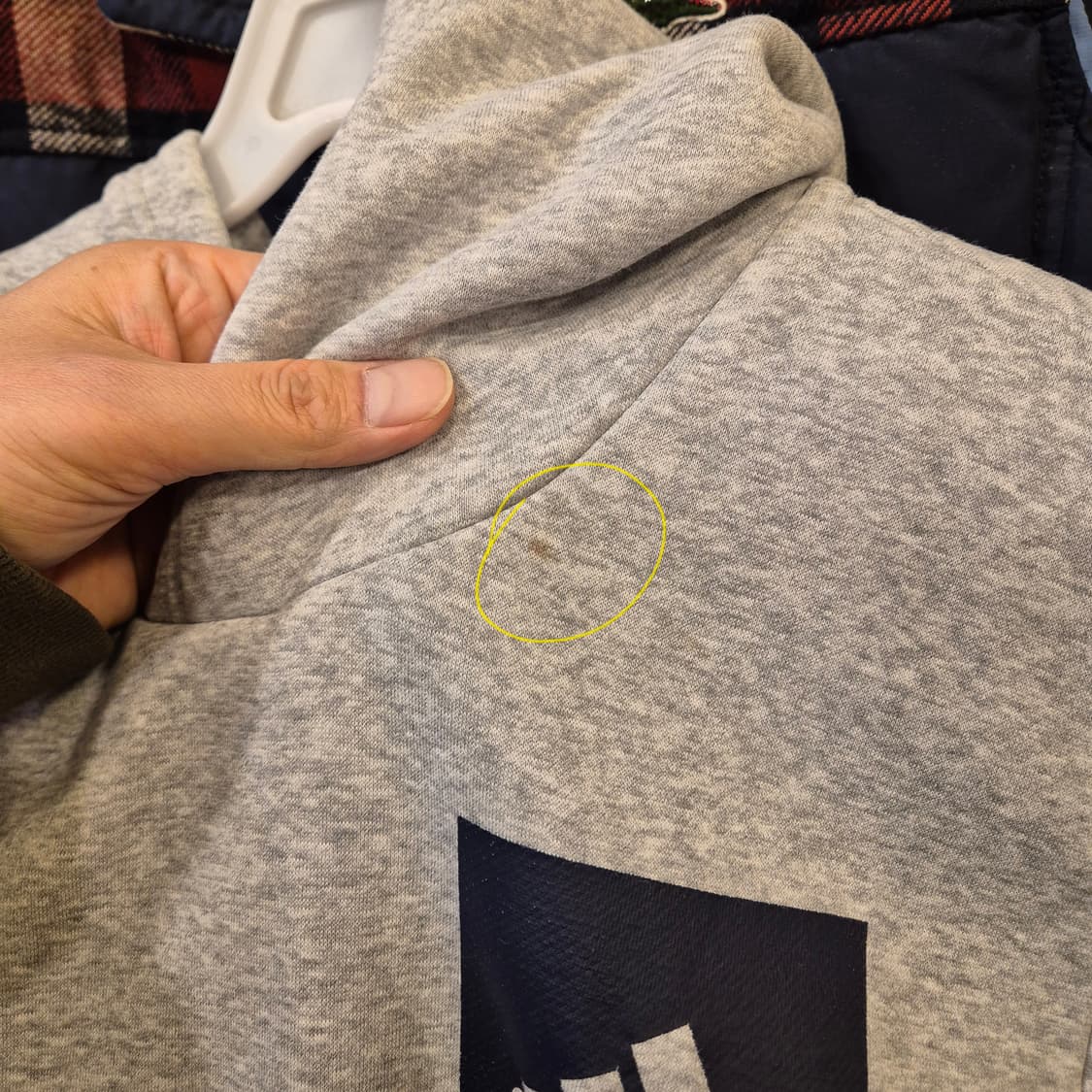 L 아디다스 그레이 후드 상품이미지5