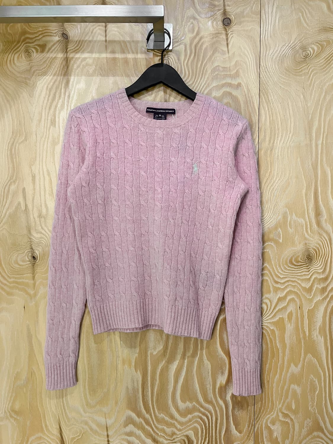 폴로 랄프 로렌 핑크 케이블 스웨터 상품이미지2