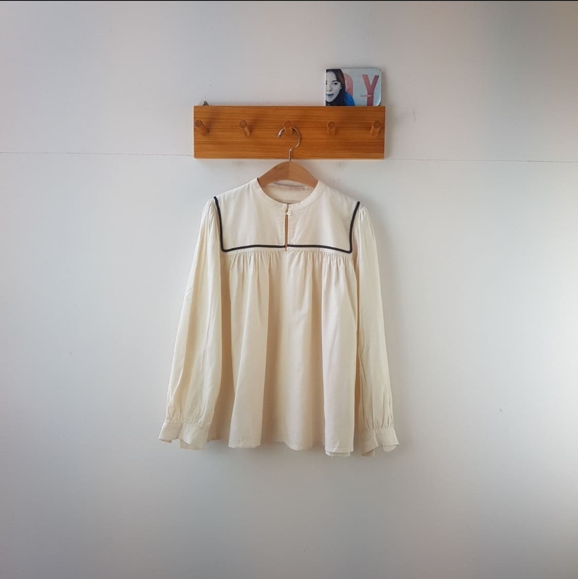 빔즈 오가닉 요크 전환 블라우스 상품이미지3