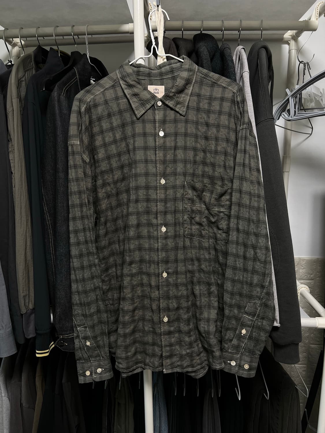 [2] 폴리테루 컨트리 체크셔츠 브라운 상품이미지1