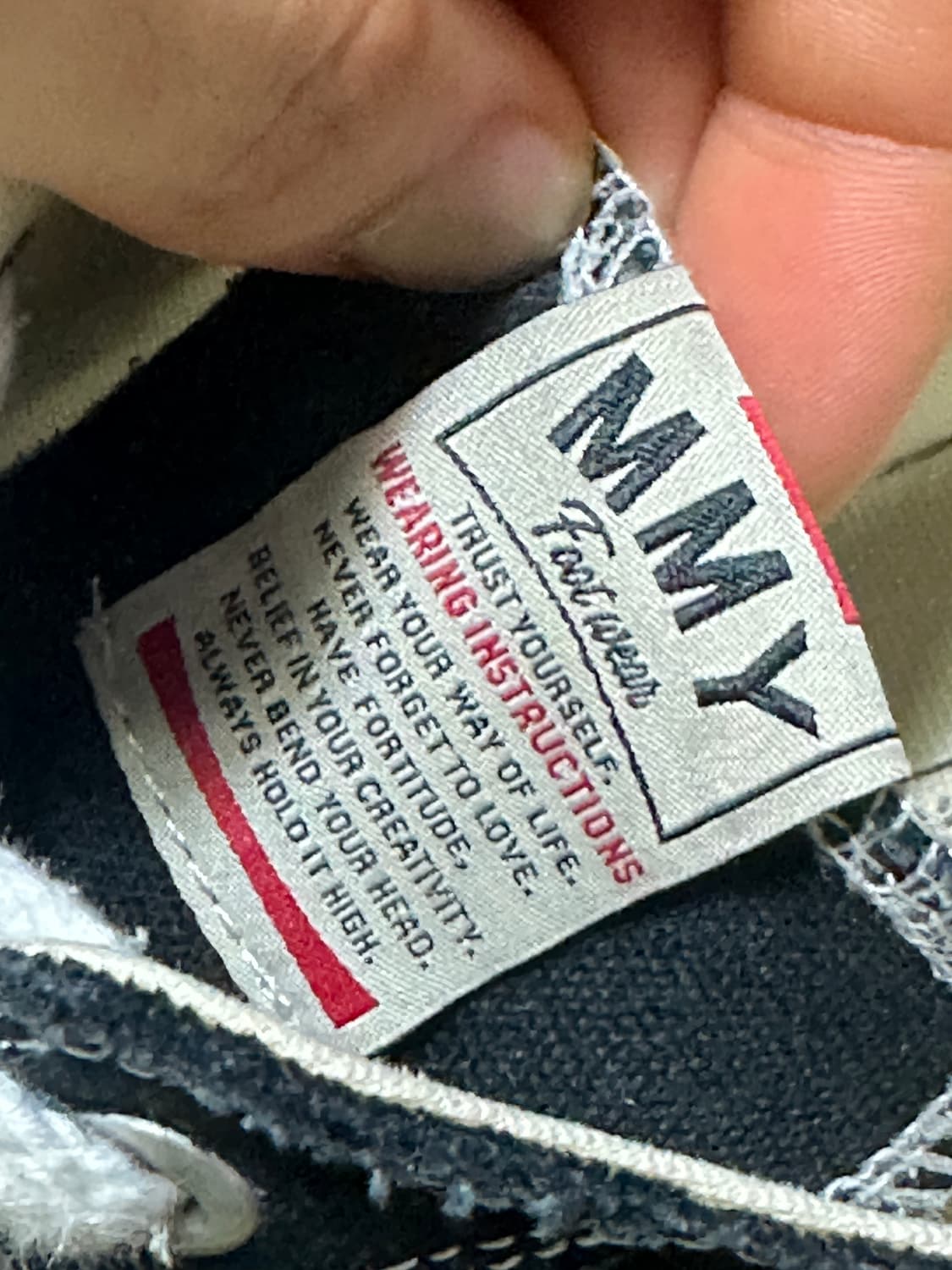 메종 미하라 야스히로 피터슨 OG 솔 캔버스 로우 스니커즈 블랙 상품이미지5