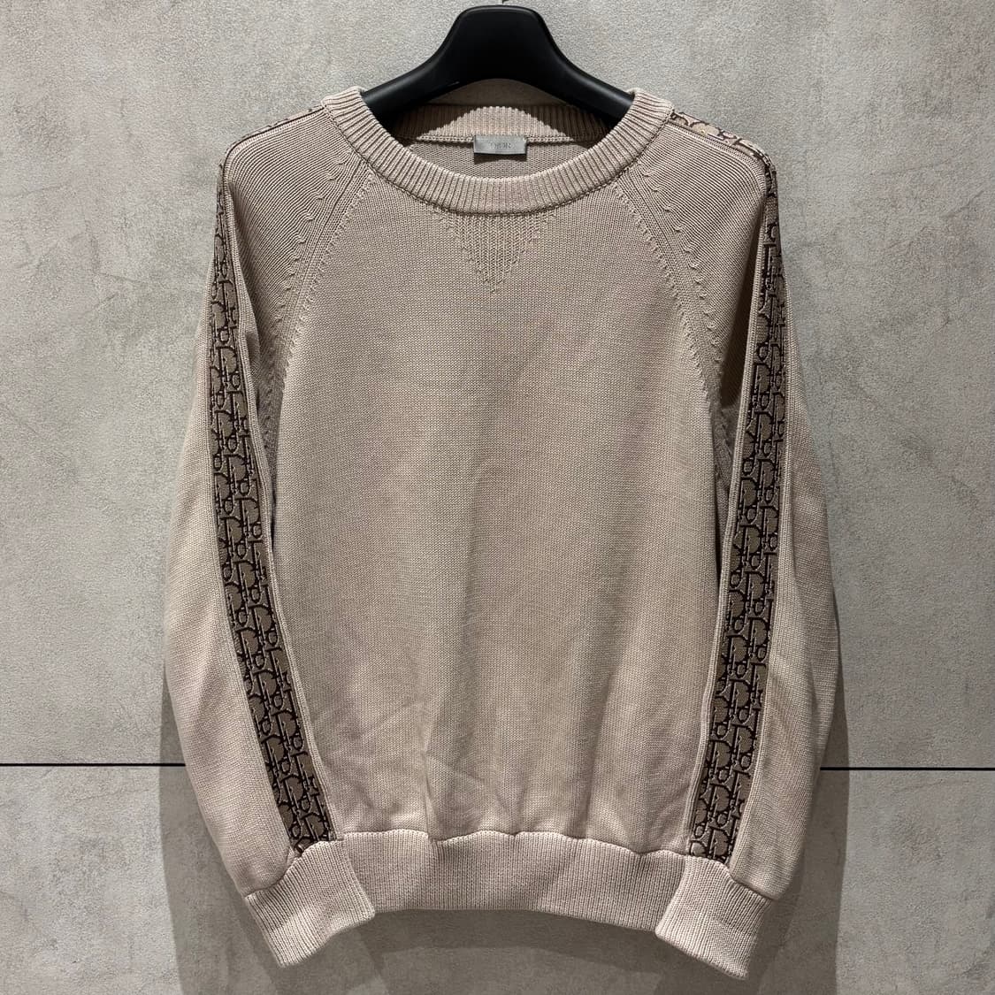 A+ / L (103) 디올 오블리크 인서트 니트 베이지 상품이미지1