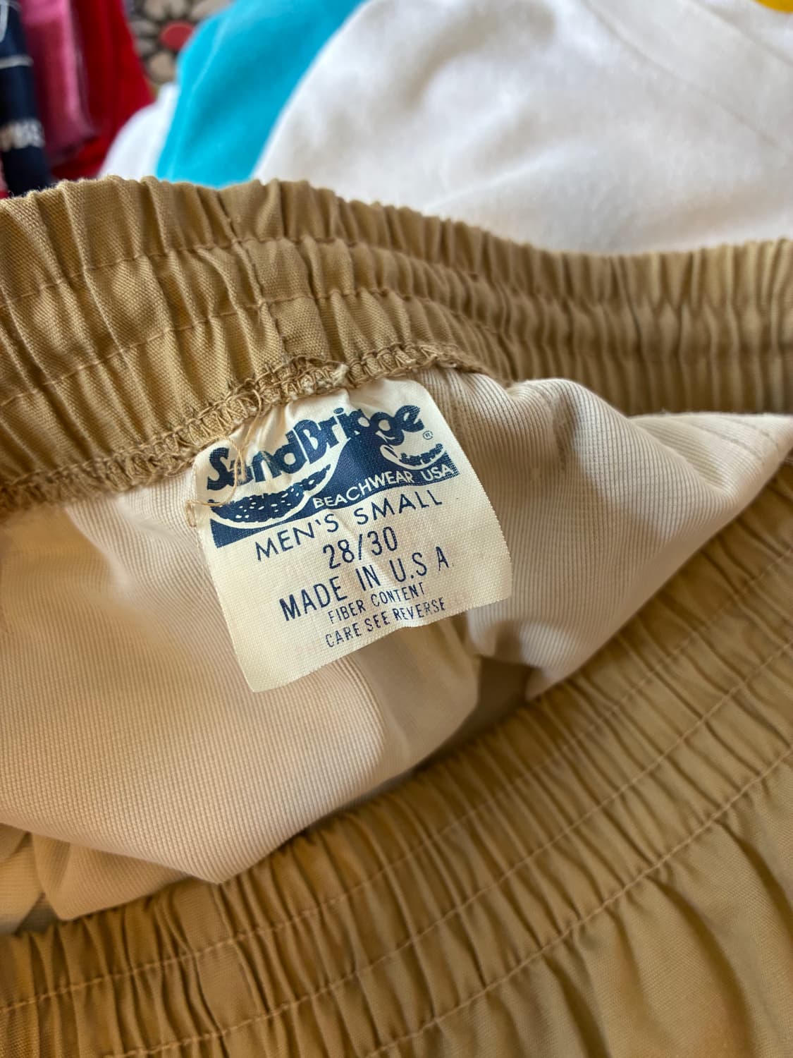 80s Sail Hawaii Surf Trunks Made in USA 상품이미지10