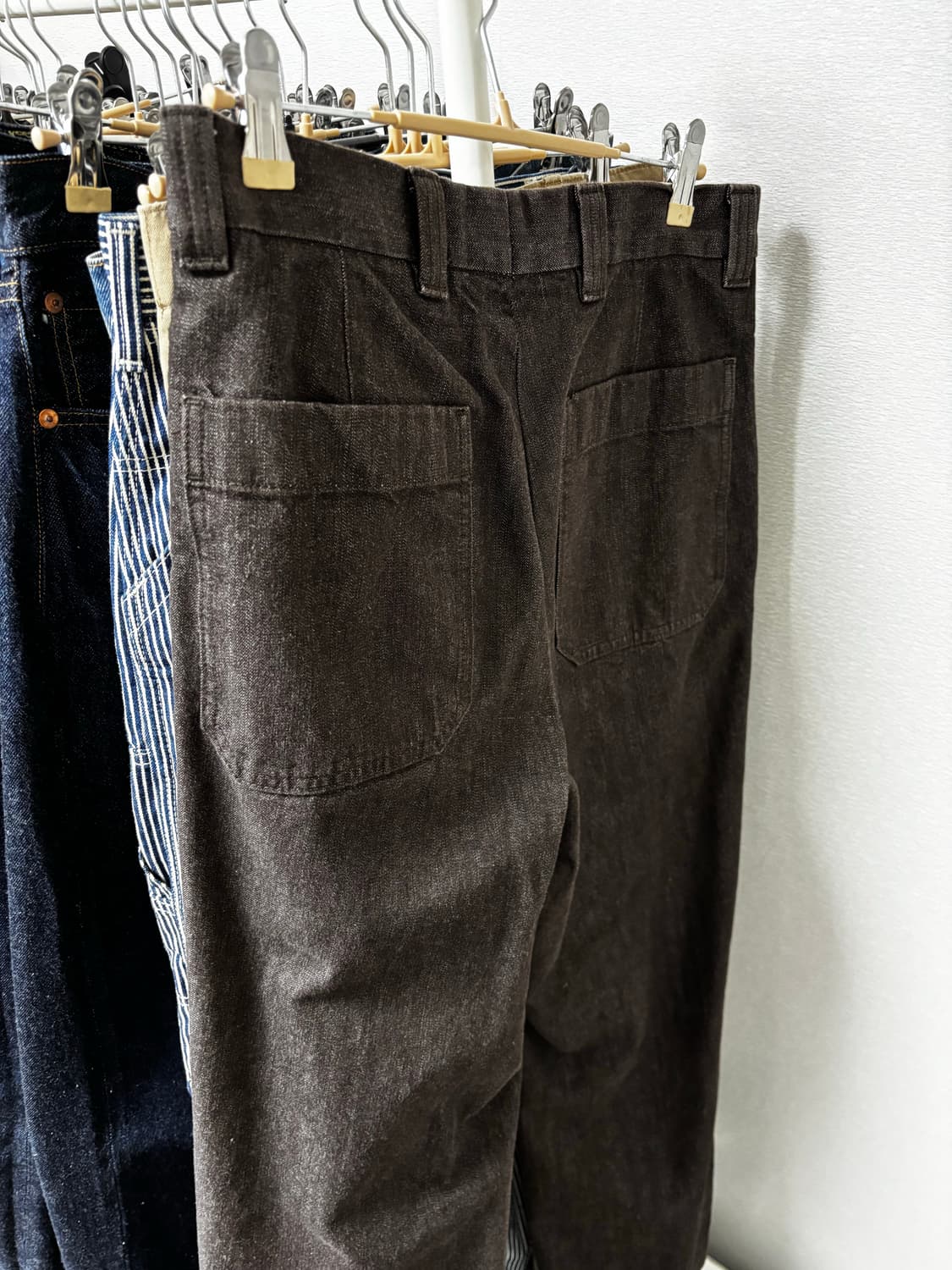 UNICLO C 턱스트레이트팬츠 데님 상품이미지3