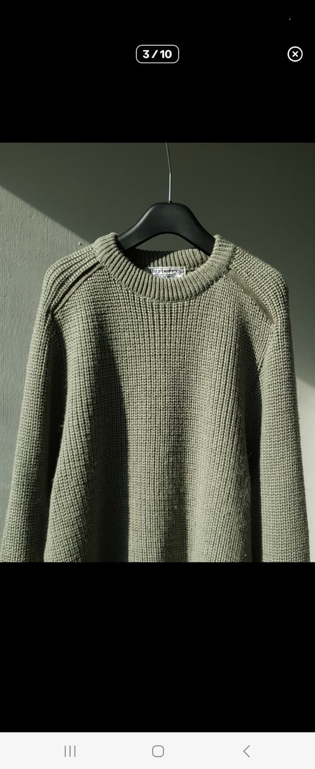 90s Burberry's military sweater 상품이미지1