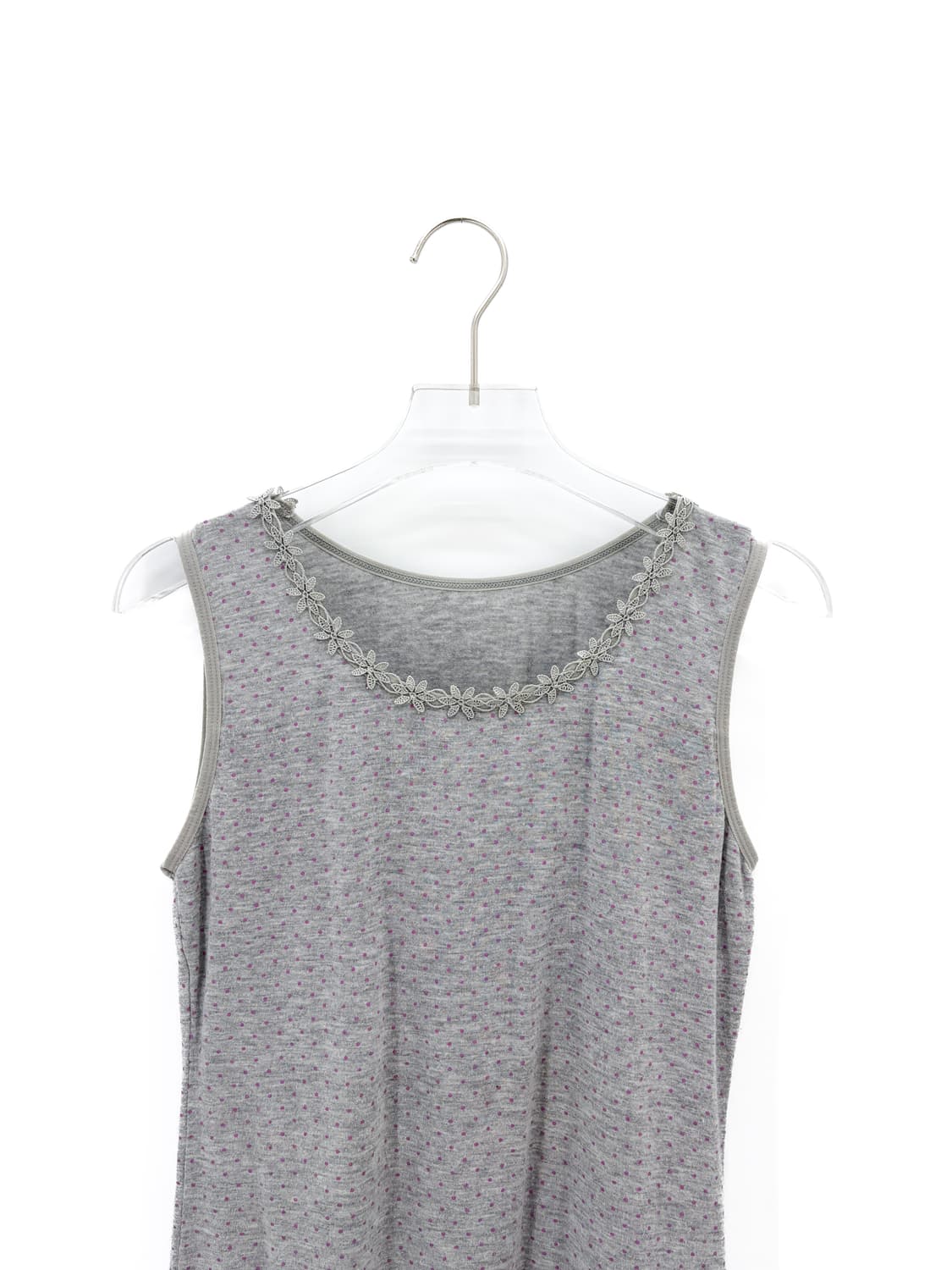 빈티지 플라워 레이스 장식 슬리브리스 상품이미지2