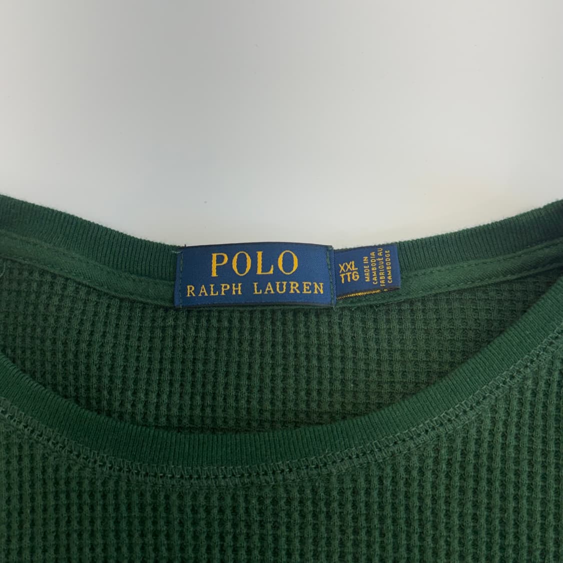 Polo 폴로 화이트 포니 그린 와플니트 상품이미지5