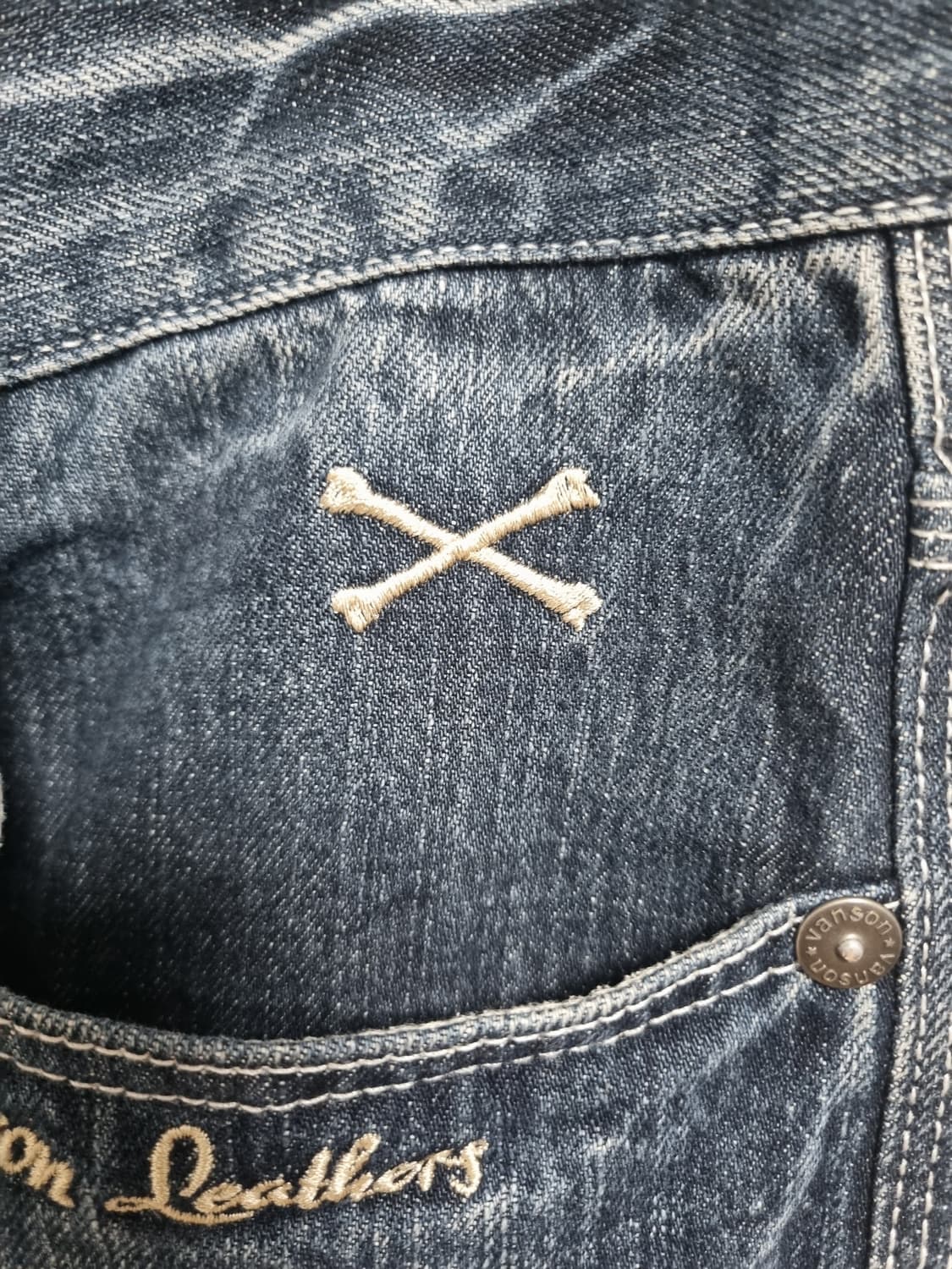 Vanson Leather denim pants 상품이미지4