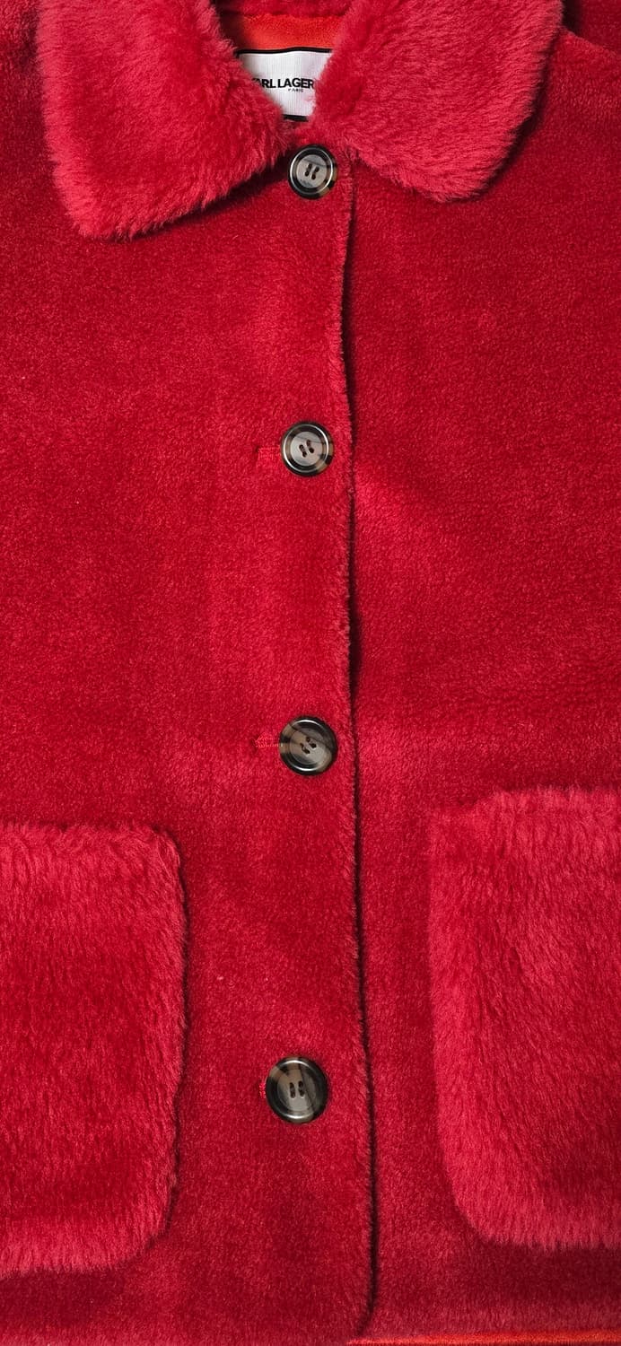 Karl Lagerfeld 뽀글이 숏 코트 55 상품이미지5