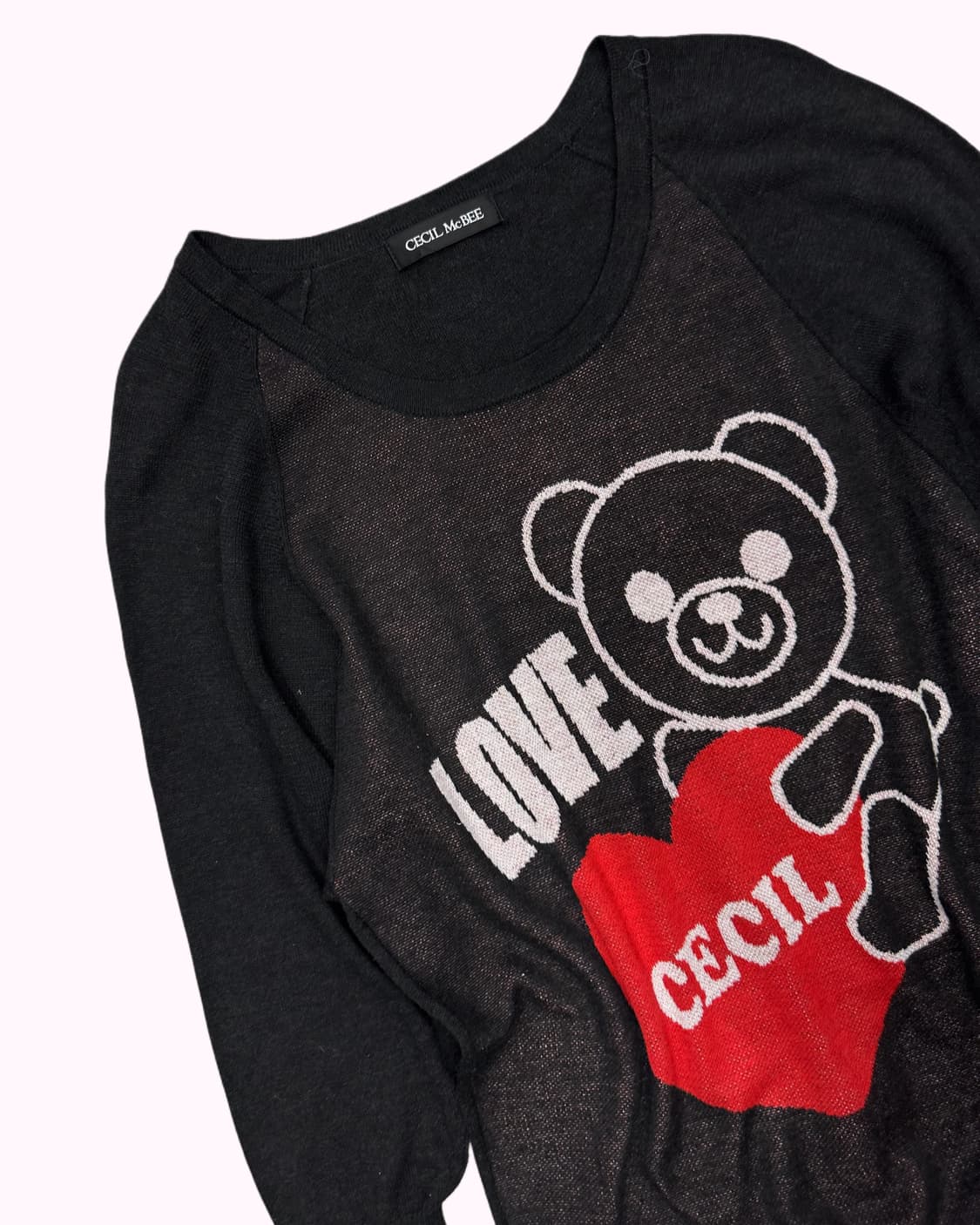 CECIL MCBEE love bear jacquard knit 상품이미지3