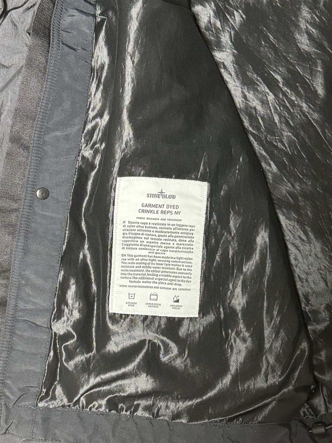 (새상품. 정품QR) [2XL] 스톤 아일랜드 S0A23 크링클랩스 R- 상품이미지4