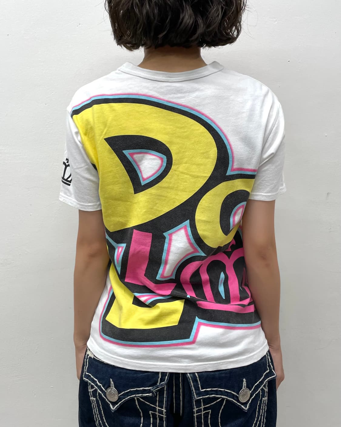 Baby doll bold lettering white T-shirt  상품이미지5