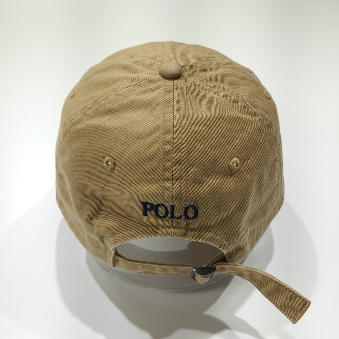 CL553 폴로 코튼 다크네이비 자수 베이지 볼캡 모자 상품이미지5
