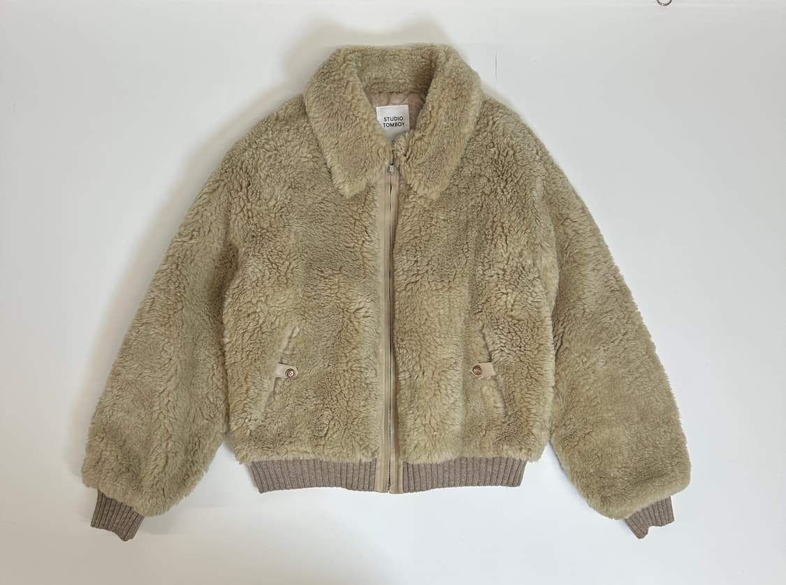 스튜디오 톰보이 시어링 퍼 자켓 (누빔) 상품이미지1