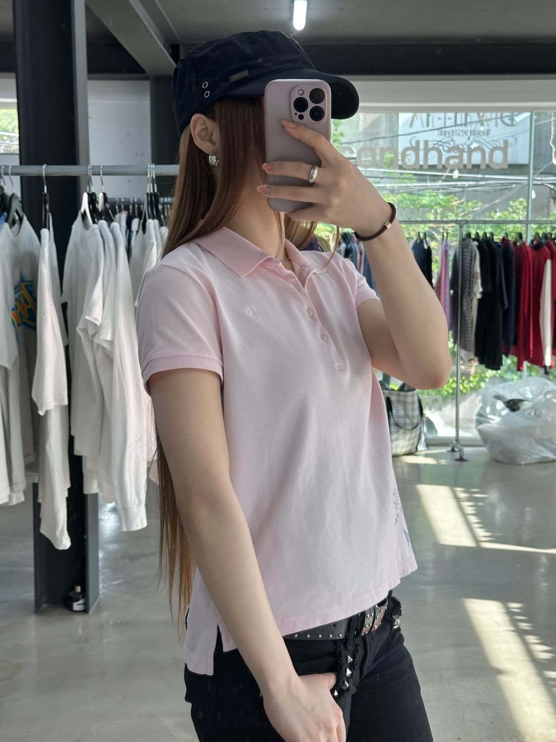 폴로랄프로렌 자수 패치 딸기우유 Pk반팔티 상품이미지4