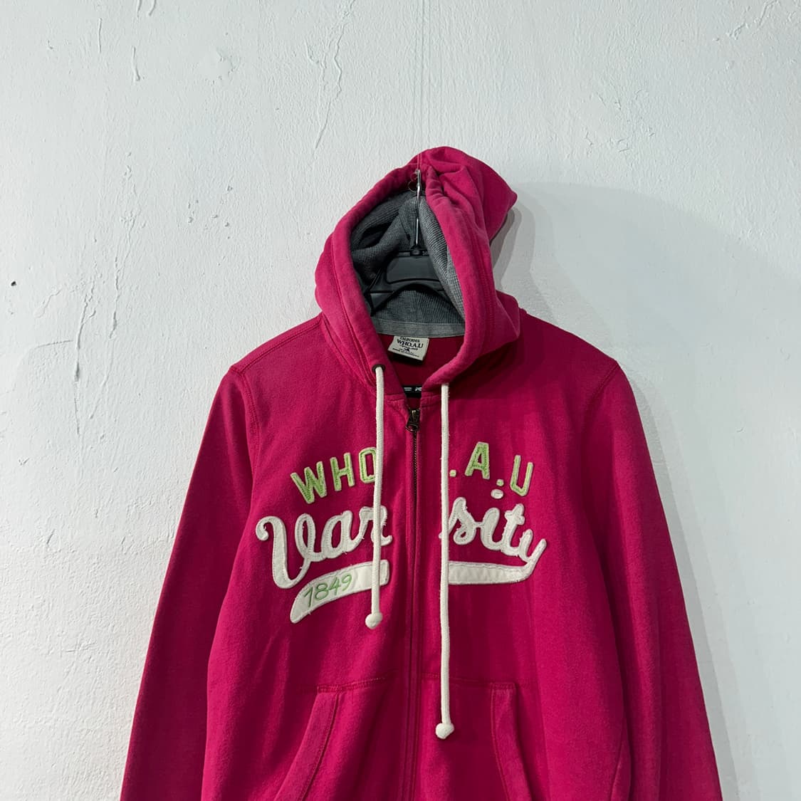 후아유 핑크 후드집업 여성S 상품이미지2