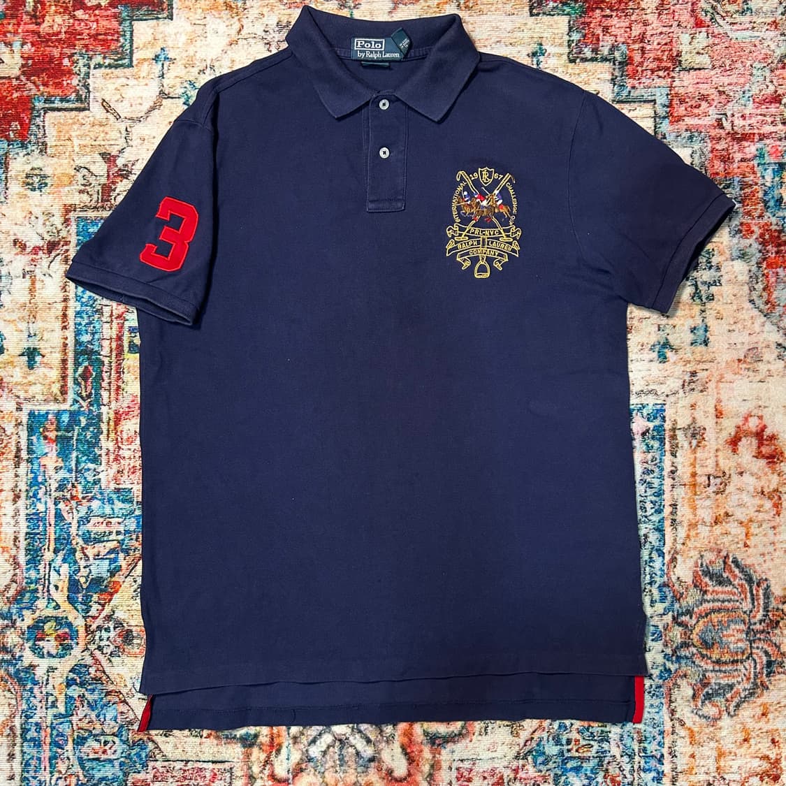 [L] 폴로 랄프로렌 빅포니 백로고 카라 반팔 상품이미지1