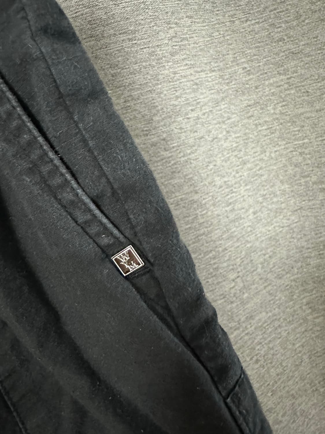 우영미 하프 플리츠 팬츠 블랙 (44/28) 상품이미지4