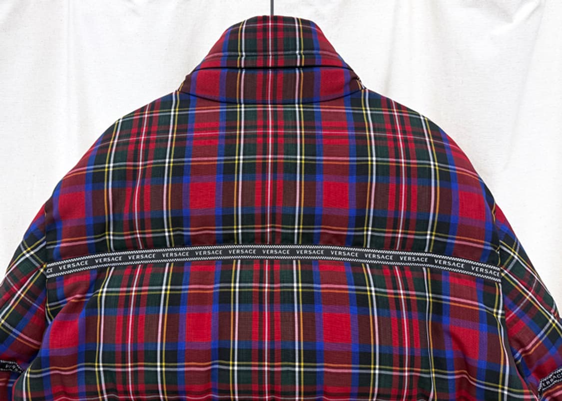 베르사체 체크 푸퍼 구스다운 자켓 상품이미지5