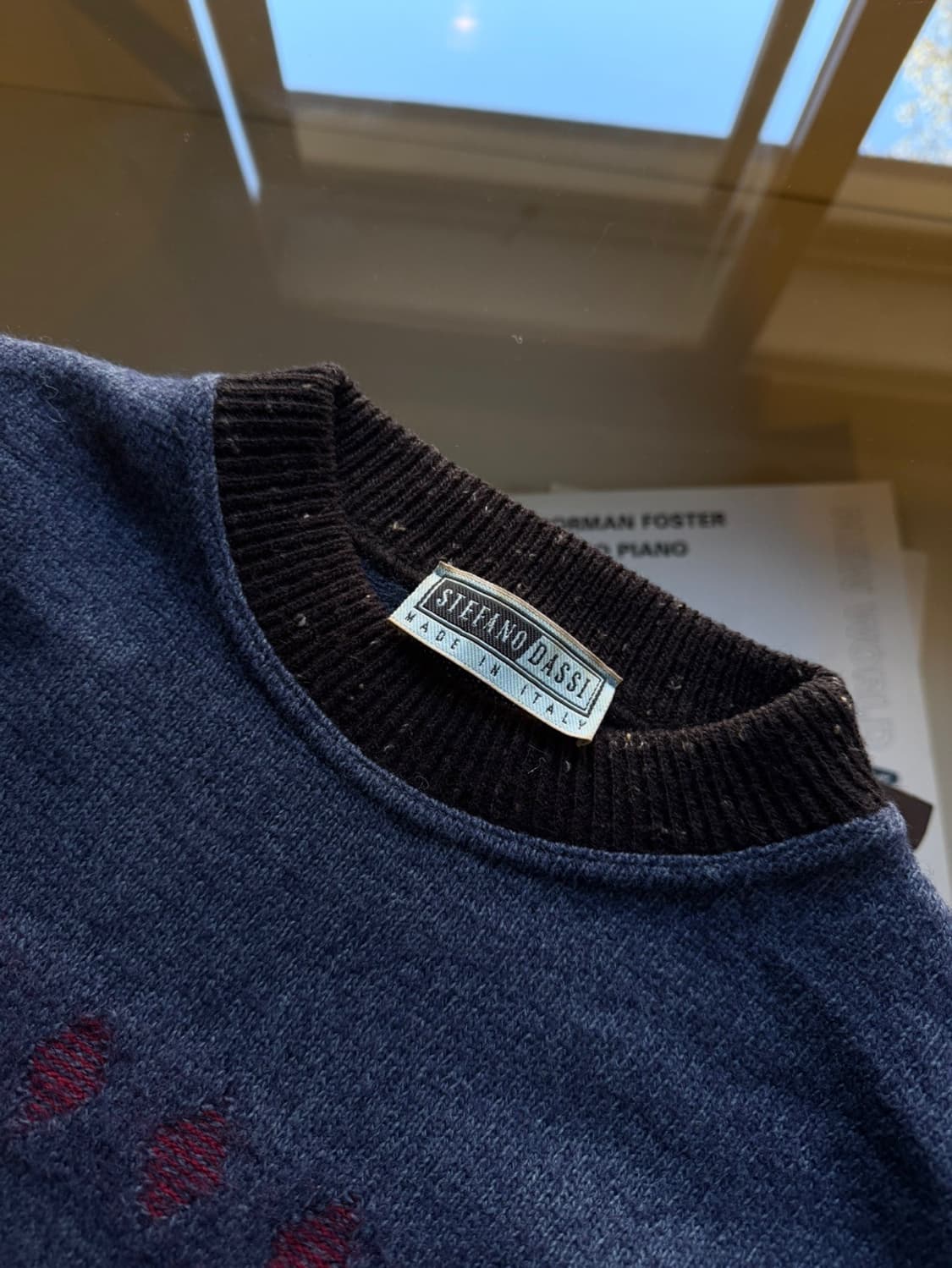 STEFANO DASSI 그래픽 니트 105 상품이미지7