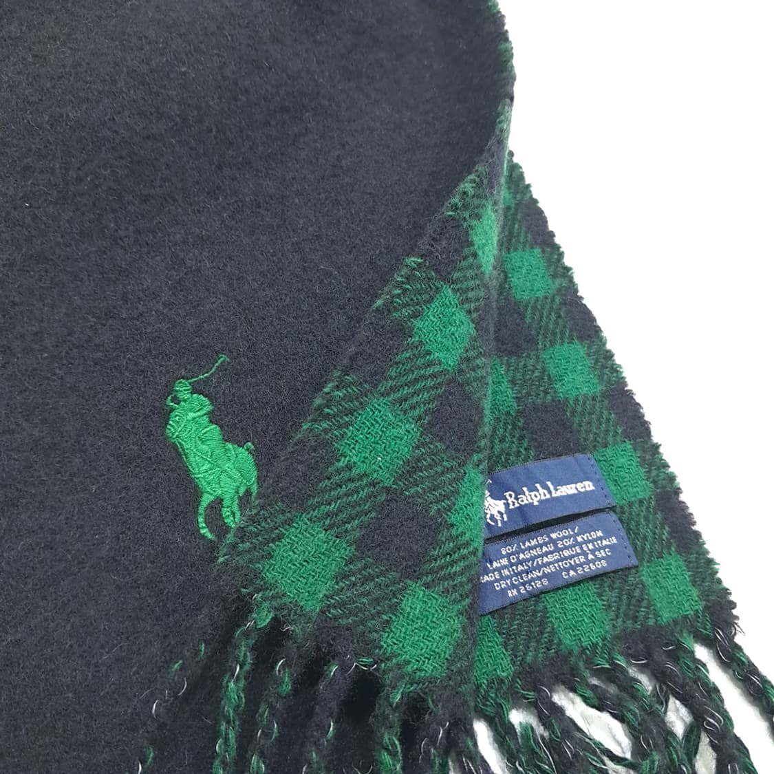 MX376 [Made in Italy] 폴로 양면 블랙 & 그린 버팔로 상품이미지5