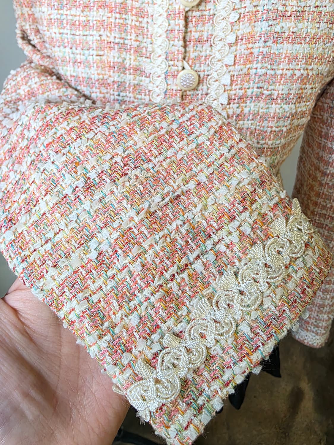 부클 트위드 자켓 상품이미지4