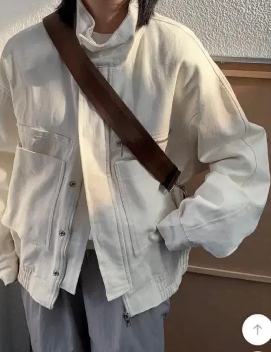 바온 화이트 코튼 자켓 상품이미지2
