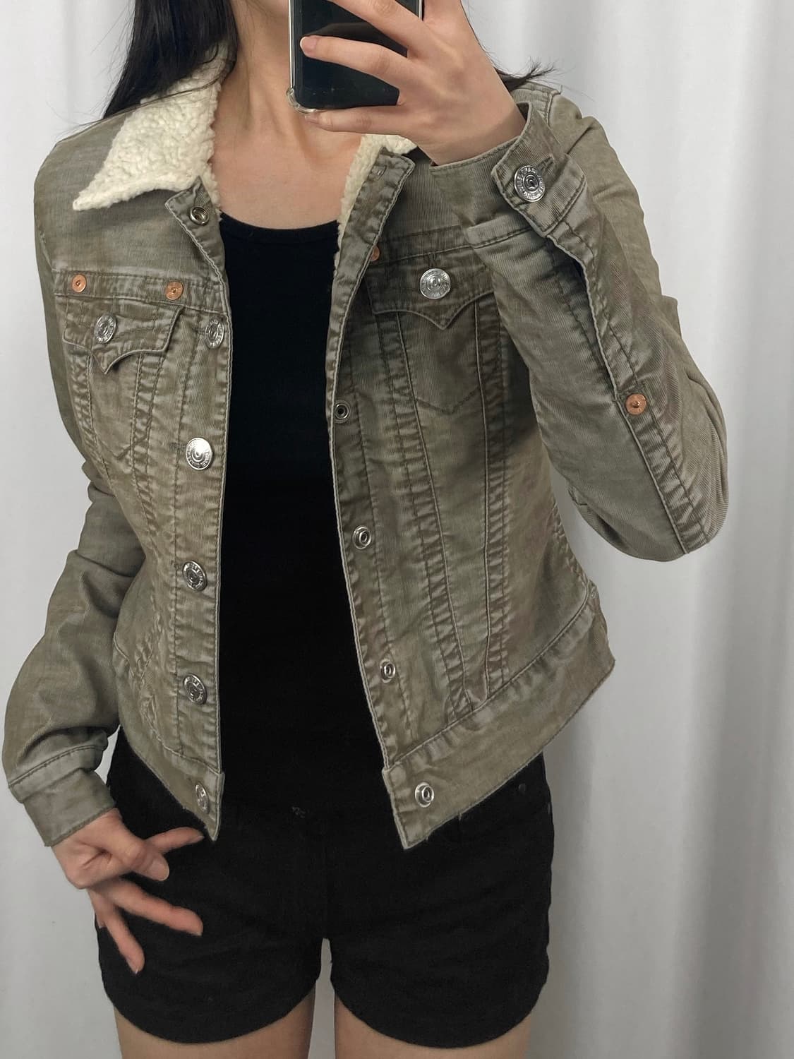 트루릴리젼 코듀로이 쉐르파 자켓 상품이미지1