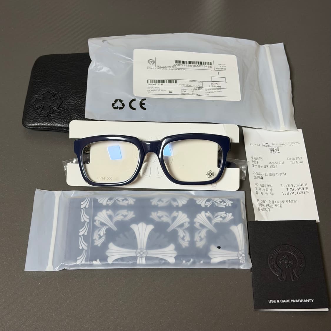 (OS) 크롬하츠 씨유인티 안경 피콕블루 상품이미지1